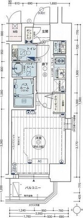 エステムコート名古屋新栄IIIグローリィの物件間取画像